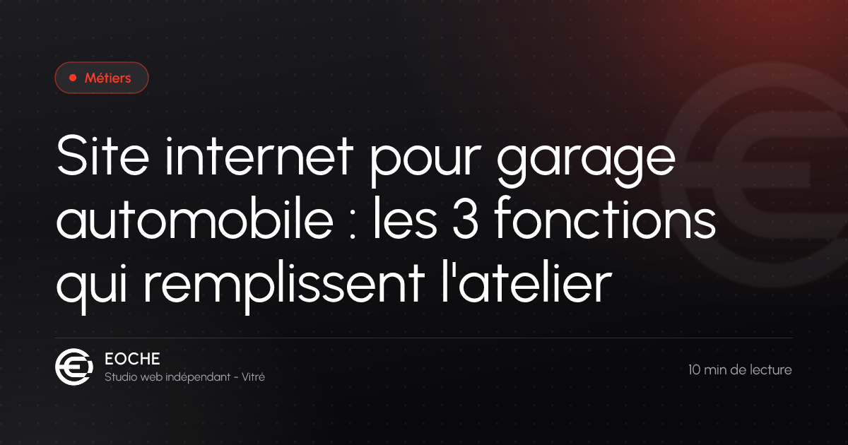 Site internet pour garage automobile : les 3 fonctions qui remplissent l'atelier